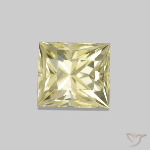 1.28 ct Yellow Sapphire Gemstone, Sapphire Gem in Baguette / Scissor Cut Shape for Sale.