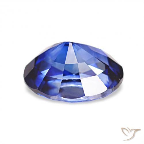 Sapphire Gemstone in 8 x 6.5 mm Size for Sale, Sapphire Stone in Royal Blue Color