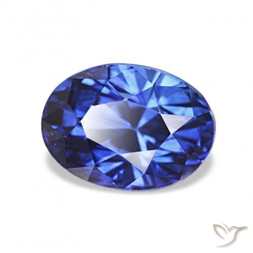 2.14 ct Blue Sapphire Stone, Natural Sapphire in Oval Facet Shape for Sale