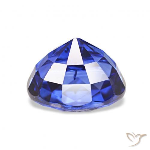 Sapphire Gemstone in 7.7 x 5.5 mm Size for Sale, Sapphire Stone in Royal Blue Color