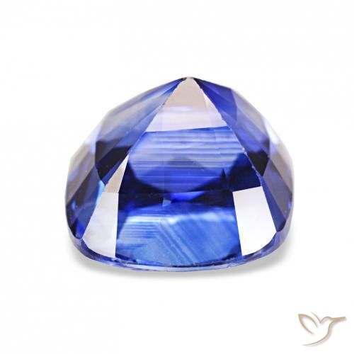 Sapphire Gemstone in 6.7 x 6.3 mm Size for Sale, Sapphire Stone in Royal Blue Color