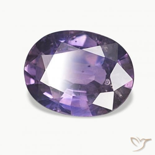 2.33 ct Violet Sapphire Stone, Natural Sapphire in Oval Facet Shape for Sale