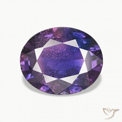 2.34 ct Violet Sapphire Gemstone, Sapphire Gem in Oval Facet Shape for Sale.