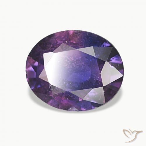 2.34 ct Violet Sapphire Stone, Natural Sapphire in Oval Facet Shape for Sale