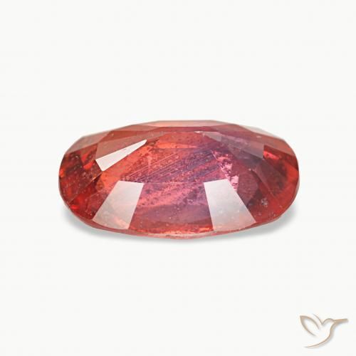 Sapphire Gemstone in 8.5 x 6.2 mm Size for Sale, Sapphire Stone in Merlot Red Color