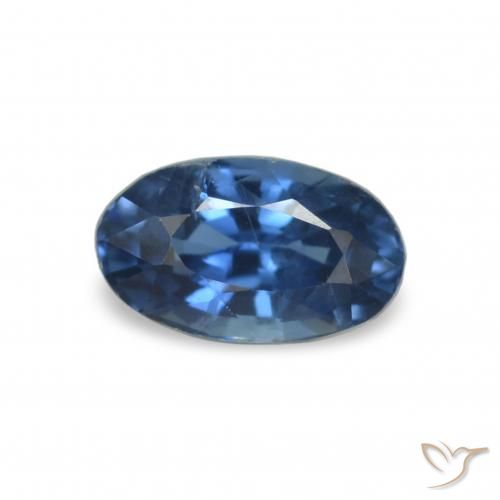0.33ct Navy Blue Sapphire Gemstones, Oval, VVS-VS