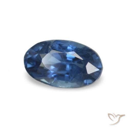 2.96 ctw Blue Sapphire Stones, Natural Sapphire in Oval Facet Shape for Sale