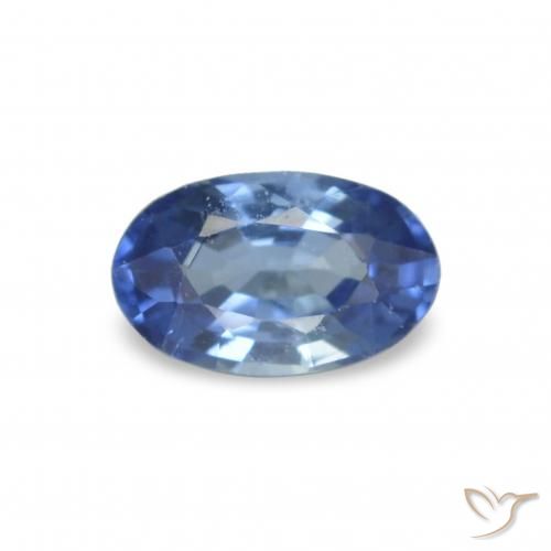 3.98 ctw Blue Sapphire Gemstones, Sapphire Gems in Oval Facet Shape for Sale.