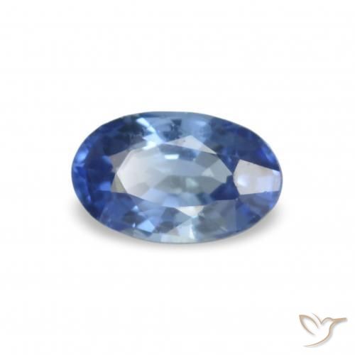 3.98 ctw Blue Sapphire Stones, Natural Sapphire in Oval Facet Shape for Sale