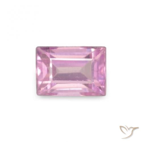 0.11ct Pink Sapphire, Baguette, VVS-VS