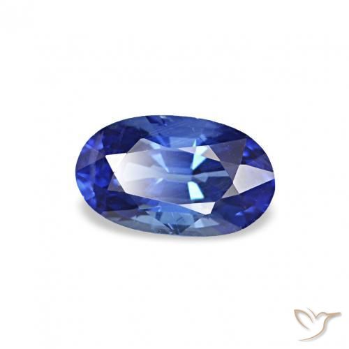 3.80 ctw Blue Sapphire Stones, Natural Sapphire in Oval Facet Shape for Sale