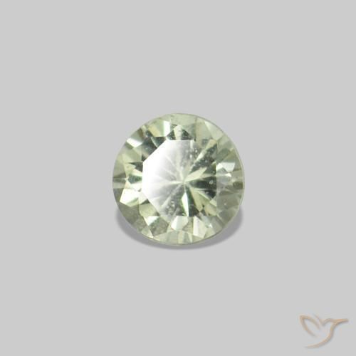 3.15 ctw Green Sapphire Stones, Natural Sapphire in Diamond-Cut Shape for Sale