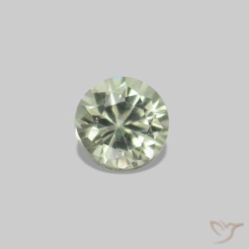 2.22 ctw Green Sapphire Gemstones, Sapphire Gems in Diamond-Cut Shape for Sale.