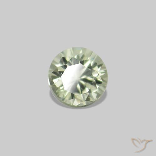 2.22 ctw Green Sapphire Stones, Natural Sapphire in Diamond-Cut Shape for Sale