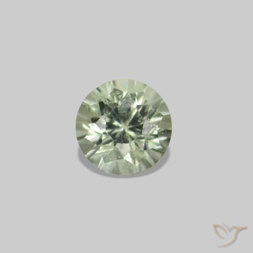 2.24 ctw Green Sapphire Gemstones, Sapphire Gems in Diamond-Cut Shape for Sale.