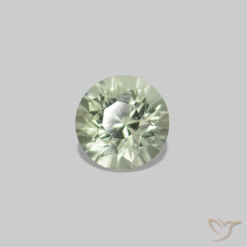 2.24 ctw Green Sapphire Stones, Natural Sapphire in Diamond-Cut Shape for Sale