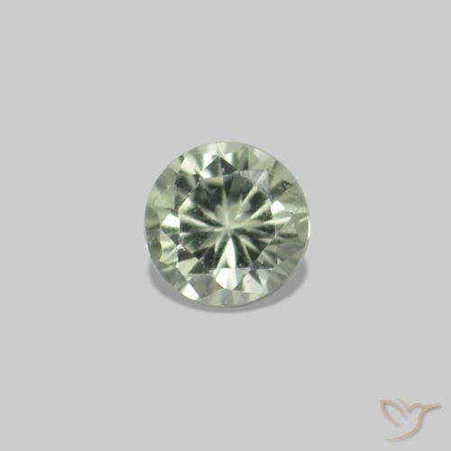 2.24ctw Warm Green Sapphire, Round, VS
