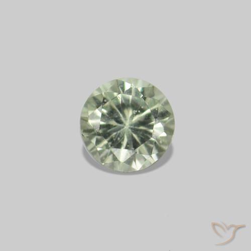 2.27 ctw Green Sapphire Gemstones, Sapphire Gems in Diamond-Cut Shape for Sale.