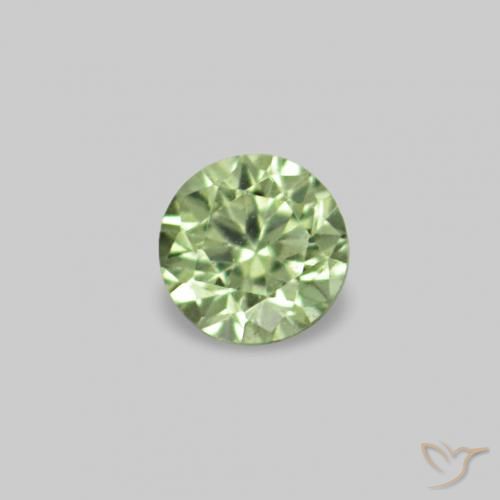 2.26 ctw Green Sapphire Gemstones, Sapphire Gems in Diamond-Cut Shape for Sale.