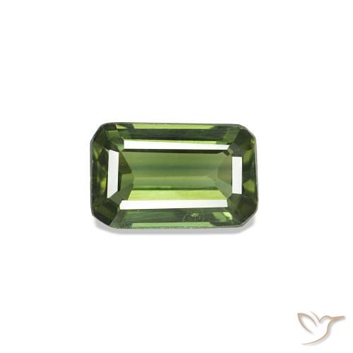 2.63 ctw Green Sapphire Gemstones, Sapphire Gems in Octagon Step Cut Shape for Sale.