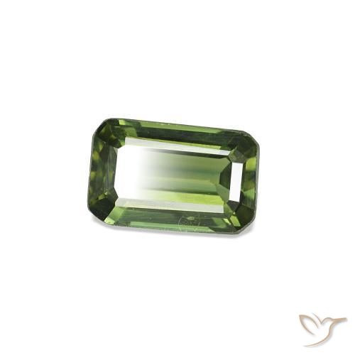 2.63 ctw Green Sapphire Stones, Natural Sapphire in Octagon Step Cut Shape for Sale