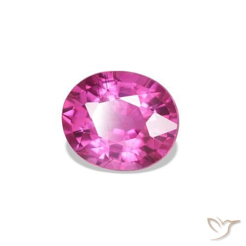 0.62 ct Pink Sapphire Stone, Natural Sapphire in Oval Facet Shape for Sale