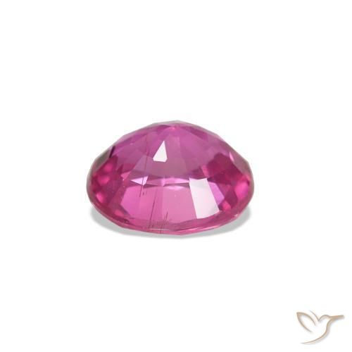 Sapphire Gemstone in 5.3 x 4.5 mm Size for Sale, Sapphire Stone in Dark Pink Color