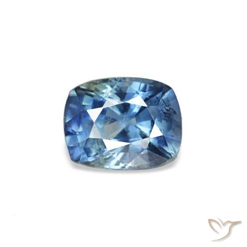0.35 ct Blue Sapphire Gemstone, Sapphire Gem in Cushion-Cut Shape for Sale.