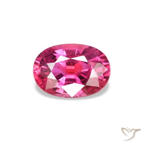 0.58ct Deep Magenta Sapphire, Oval, VS