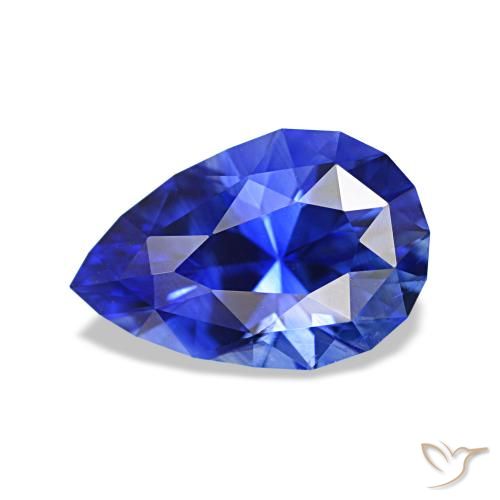 1.55ct Cornflower Blue Sapphire, Pear Shape, VVS