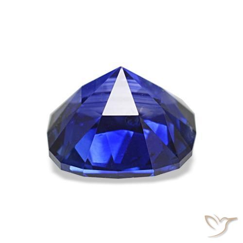 Sapphire Gemstone in 6.5 x 6.3 mm Size for Sale, Sapphire Stone in Royal Blue Color