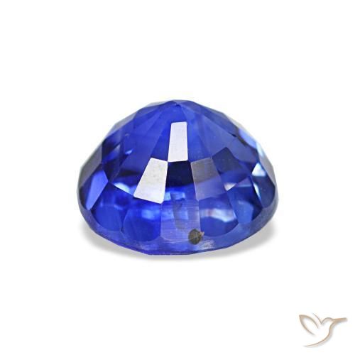 Sapphire Gemstone in 6 mm (calibrated) Size for Sale, Sapphire Stone in Velvet Blue Color