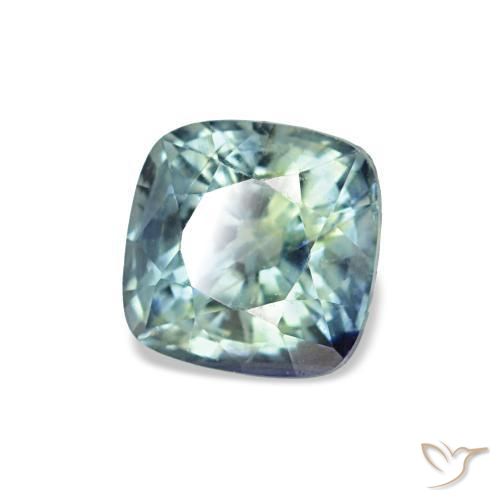 0.67 ct Blue Sapphire Stone, Natural Sapphire in Cushion-Cut Shape for Sale