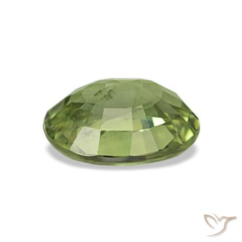 Sapphire Gemstone in 7 x 5 mm (calibrated) Size for Sale, Sapphire Stone in Forest Green Color