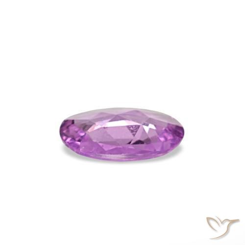 Sapphire Gemstone in 5.6 x 4 mm Size for Sale, Sapphire Stone in Medium Pink Violet Color