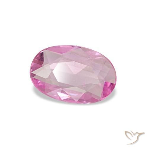 0.30 ct Pink Sapphire Stone, Natural Sapphire in Oval Facet Shape for Sale