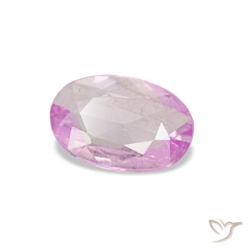 0.32 ct Pink Sapphire Stone, Natural Sapphire in Oval Facet Shape for Sale