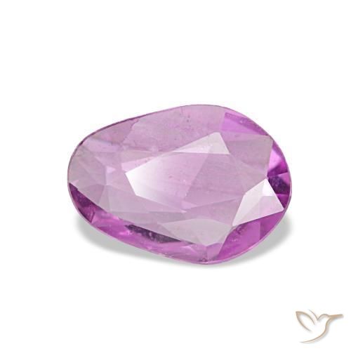 0.51 ct Purple Sapphire Stone, Natural Sapphire in Fancy Cut Shape for Sale