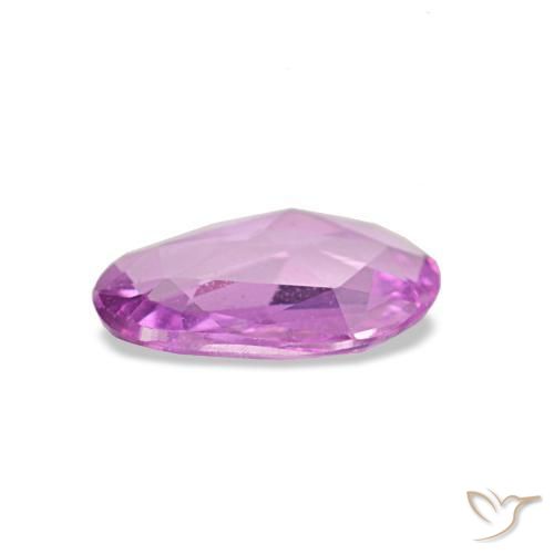 Sapphire Gemstone in 6.9 x 4.9 mm Size for Sale, Sapphire Stone in Pinkish Purple Color