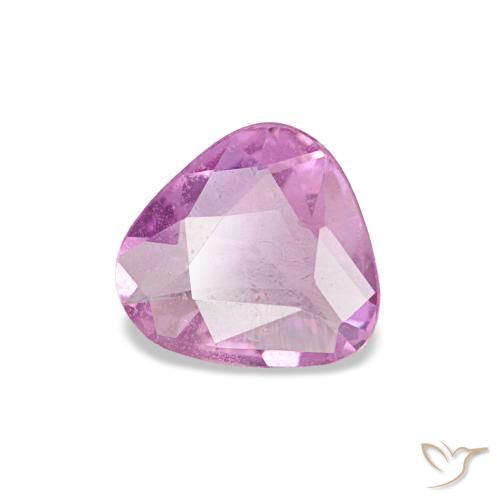 0.40 ct Purple Sapphire Stone, Natural Sapphire in Trillion Facet Shape for Sale