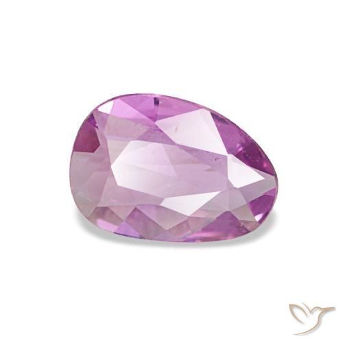 0.44 ct Purple Sapphire Stone, Natural Sapphire in Fancy Cut Shape for Sale