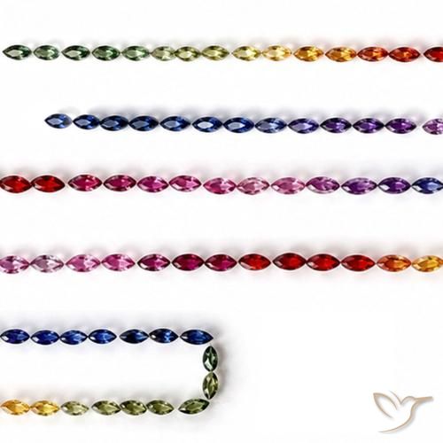 11.34ctw Multicolor Sapphire, Marquise, VS