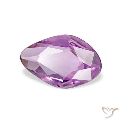 0.52 ct Purple Sapphire Stone, Natural Sapphire in Fancy Cut Shape for Sale