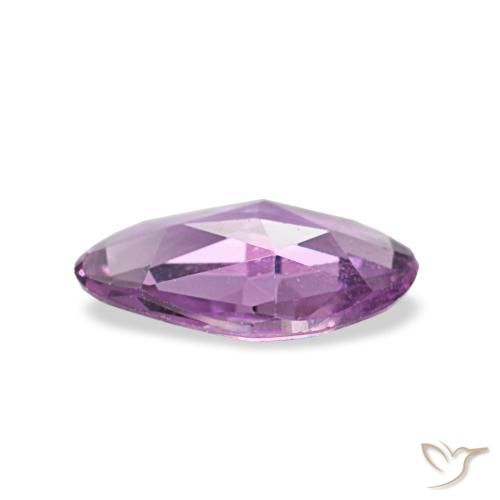 Sapphire Gemstone in 7.2 x 4.7 mm Size for Sale, Sapphire Stone in Pinkish Violet Purple Color