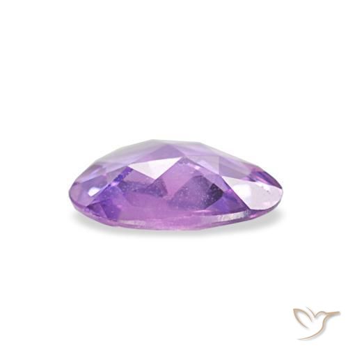 Sapphire Gemstone in 6 x 4.7 mm Size for Sale, Sapphire Stone in Electric Purple Color