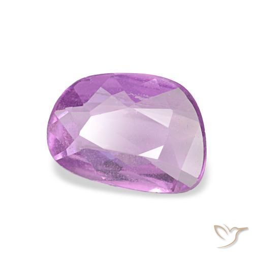 0.58 ct Purple Sapphire Stone, Natural Sapphire in Fancy Cut Shape for Sale