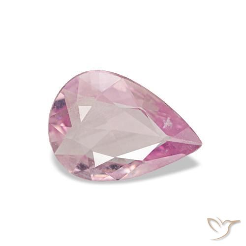 0.45 ct Pink Sapphire Stone, Natural Sapphire in Pear Facet Shape for Sale