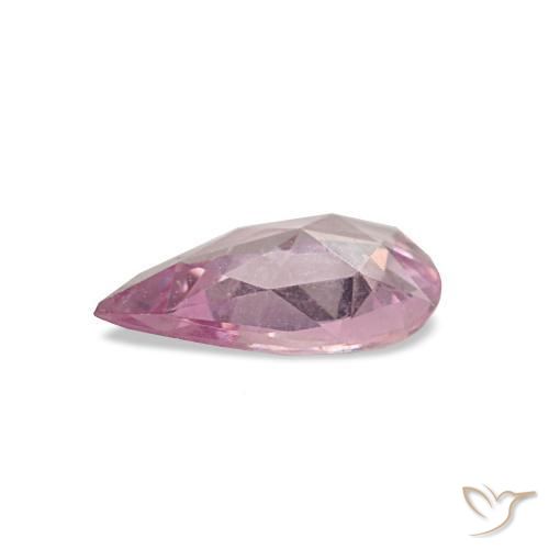 Sapphire Gemstone in 6.6 x 4.7 mm Size for Sale, Sapphire Stone in Light Bubblegum Pink Color