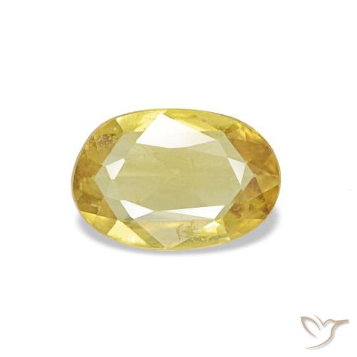 0.34ct Yellow Sapphire, Oval, VS