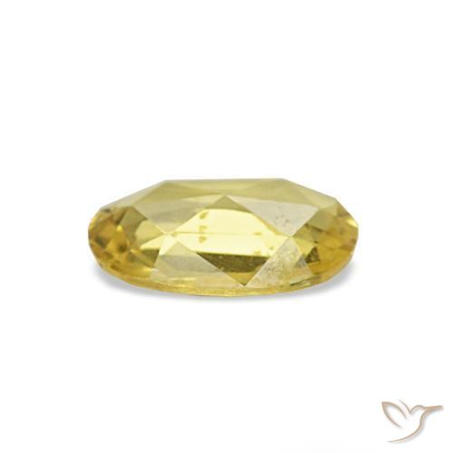 Sapphire Gemstone in 5.7 x 3.9 mm Size for Sale, Sapphire Stone in Tuscany Yellow Color